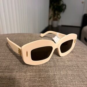 Loewe Cream and Gold Retro Glasses